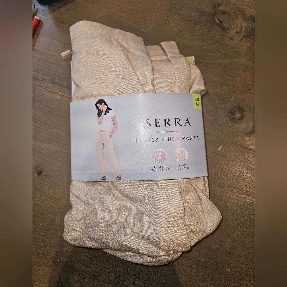 ALDI Serra Ladies Linen Pants Medium